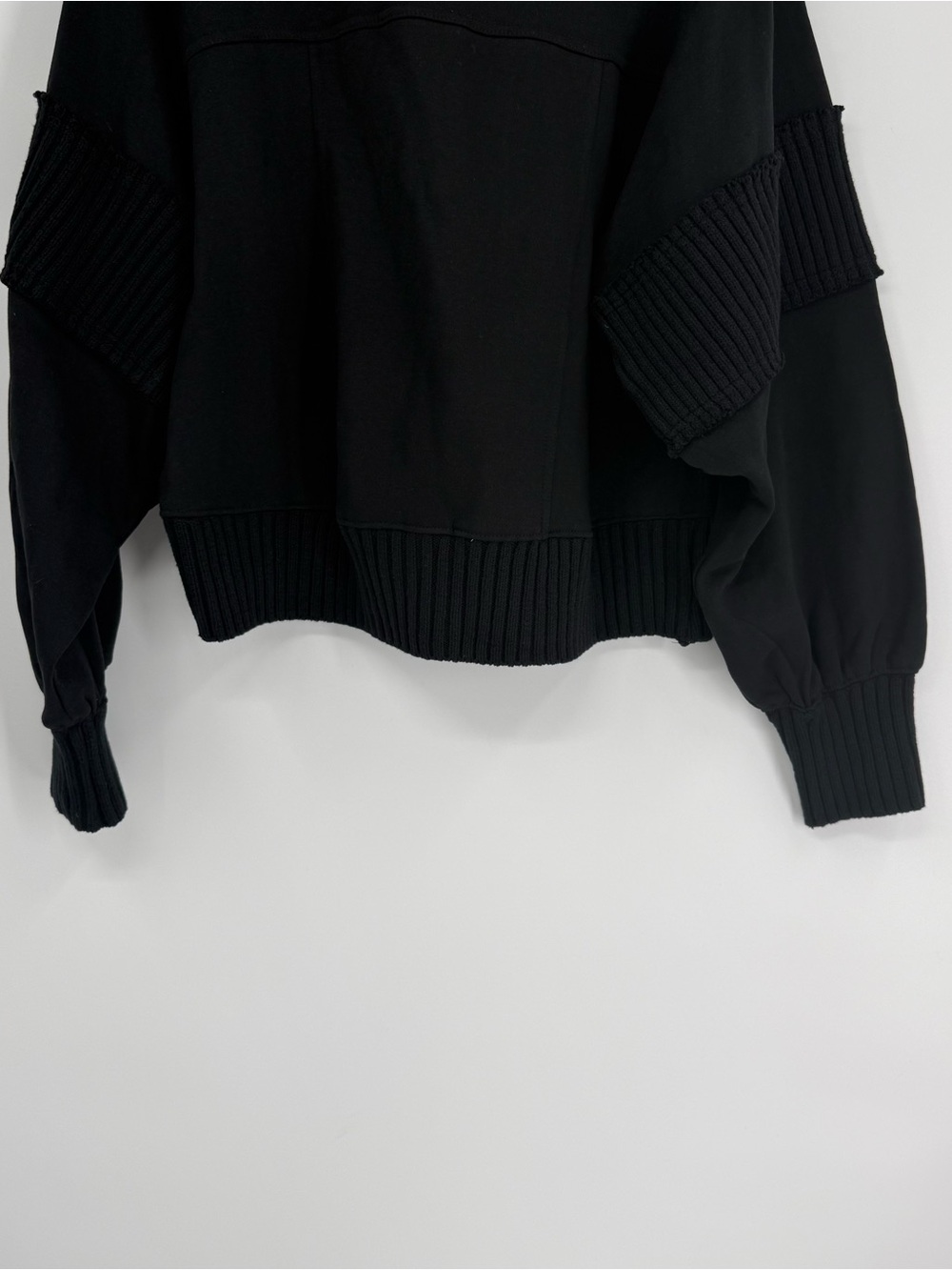 Daily Practice Anthropologie Indy Grab Pullover Sweatshirt Black Size L - Picture 4 of 11